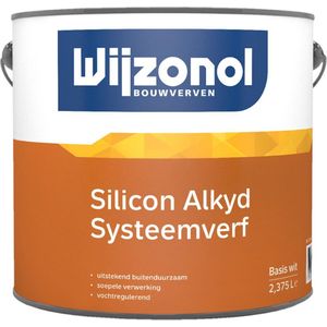 Wijzonol Silicon Alkyd Systeemverf 2,5 Liter 100% Wit