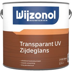 Wijzonol Transparant UV Zijdeglans Inhoud: | 2,5 Liter, Kleur: Blank | Houtverf > Merken > Wijzonol