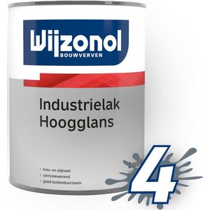 Wijzonol Industrielak Hoogglans 0.5 liter - Zwart - 9005 Ral -