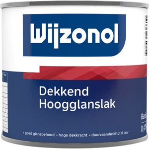 Wijzonol - Dekkend Hoogglanslak - Wit - 0,5 Liter - Terpentinebasis