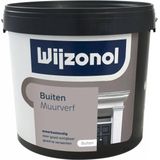 Wijzonol Muurverf voor Buiten - 1 Liter - Wit / Kleur | 8712952044170 | Verf