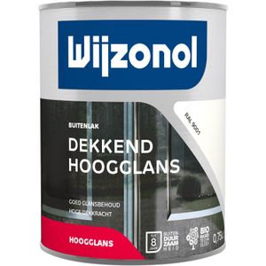 Wijzonol - Dekkend Hoogglanslak - 0,75l - RAL 9001 - Verf