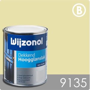 Wijzonol Dekkend Hoogglans 9135 Papyruswit 750ml