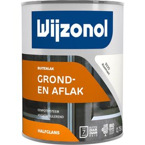 Wijzonol Grond- En Aflak In Één Ral 9010 0,75 Liter