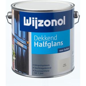 Wijzonol - Dekkend Halfglans - 2,5l - Roomwit - Verf