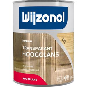 Wijzonol - Transparant Hoogglanslak - 0,75l - Teak - Hoogglans Afwerking