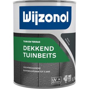 Wijzonol Dekkend Tuinbeits 9121 Antraciet 0,75 Liter