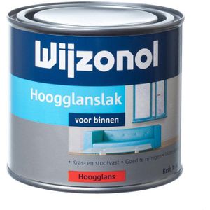Wijzonol - Hoogglanslak Water - Verf - Wit - 0,5 Liter