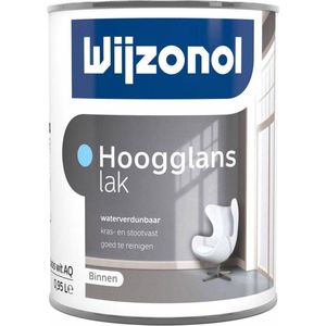 Wijzonol Interieur Lak Acryl Hoogglans Wit (1 liter) / Hoogglanslak Wit Waterverdunbaar (1 liter)
