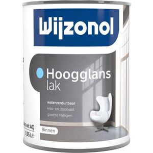 Wijzonol Hoogglanslak Waterverdunbaar | 1 Liter - Lichte kleur | Houtverf > Merken > Wijzonol