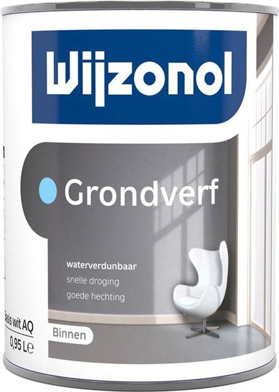 Wijzonol - Grondverf - Donker - Waterverdunbaar - 1 Liter