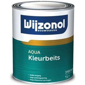 Wijzonol - AQUA Kleurbeits - Transparant - 1 Liter - Matte Beits