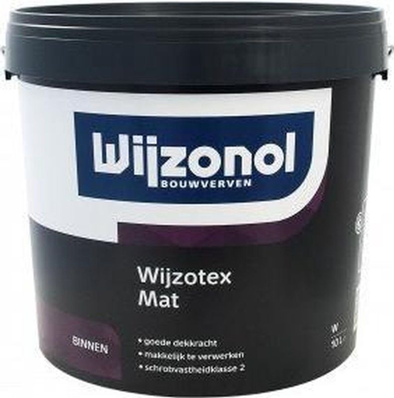 Wijzonol - Wijzotex Mat - Verf - Donker - 2,5 Liter