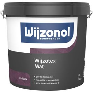 Wijzonol Wijzotex Mat - 5 Liter - Wit / Kleur | 8712952061733 | Verf