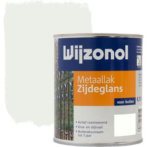 Wijzonol Metaallak Zijdeglans 9104 Wit 750ml