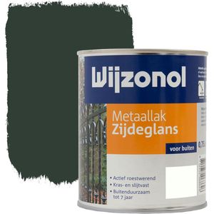 Wijzonol Metaallak Zijdeglans - 9325 Woudgroen 750 ml - Aflakken