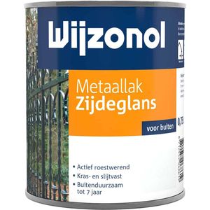 Wijzonol Metaallak Zijdeglans - 9121 Antraciet - 750 ml
