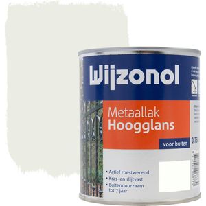 Wijzonol  Metaallak Hoogglans Ral 9010 0,75 Liter