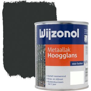 Wijzonol metaallak - zwart - hoogglans - 750 ml