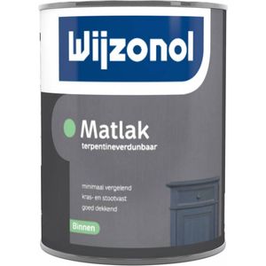 Wijzonol - Matlak - Donker - Terpentine Verdunbaar - Inhoud: 1 Liter