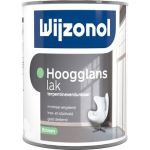 Wijzonol Hoogglanslak Terpentineverdunbaar  500 ML - Wit