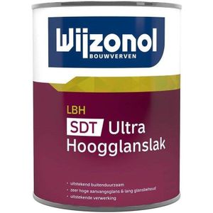 Wijzonol LBH SDT Ultra Hoogglanslak - 0,5 Liter - Wit / Kleur | 8712952079998 | Verf