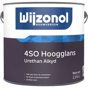 Wijzonol 4SO Hoogglans - 2,5 Liter - Wit / Kleur | 8712952081403 | Verf