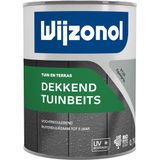 Wijzonol Dekkend Tuinbeits 9128 Egaalgrijs 0,75 Liter