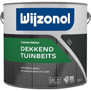 Wijzonol Dekkend Tuinbeits 9450 Zwart 2,5 Liter