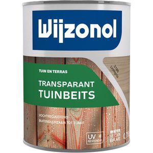 Wijzonol Transparant Tuinbeits - Lichtgrijs 0.75 Liter | 8712952085388 | Verf