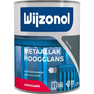 Wijzonol  Metaallak Hoogglans Ral 7016 0,75 Liter