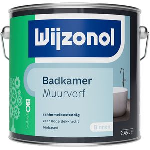 Wijzonol Muurverf Badkamer BIOseries 2,5 Liter Donkere kleur - Muurverf