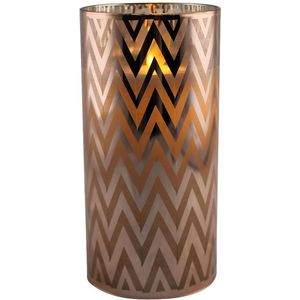 Led fles kaars vlam Lyon D 2,2 cm H 10 cm goud