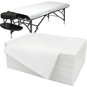 Tvvcalk 20 stuks wegwerpmassagestoelkussens, verdikt, wegwerplaken, massagestoelkussens voor spa, tattoosalon, huidvriendelijke wegwerp massagetafel, laken, vliesstof, 80 x 180 cm (20)