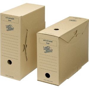 Loeff's Patent Universal Box Archiefdoos 250 x 120 x 340 mm Bruin