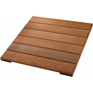 Terrastegel hardhout Bankirai 90 x 90 cm (50 mm) groeven