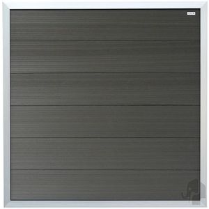 Elephant scherm forte houtcomposiet FSC/GRS 40x1800x1800mm antraciet met aluminium kader