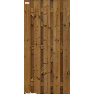 Tuindeur Timber vuren bruin geimpregneerd (90 x 180 cm) geschaafd schermdikte 4,7 cm