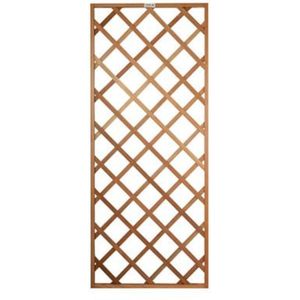 Trellis scherm diagonaal hardhout (75 x 180 cm)