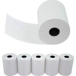 Pinrollen 5 Stuks - 57 x 47 x 12 mm Pinrol - 25 Meter - Thermisch Papier - Kassaprinter - Kassarollen - Thermorollen