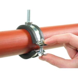Walraven BISMAT® Flash pijpbeugel met rubberinlaag M8 57 63mm voor metalen buis