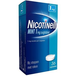 Nicotinell Mint 1 mg zuigtablet - stoppen met roken - 36 stuks