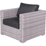 Tennessee lounge fauteuil cloudy Grijs - Garden Impressions