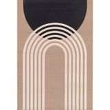 Garden Impressions Buitenkleed Art deco 160x230 cm - circle taupe