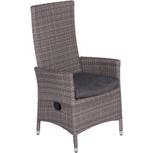 Garden Impressions - Nice - Tuinstoel - Grijs - Wicker - Verstelbaar