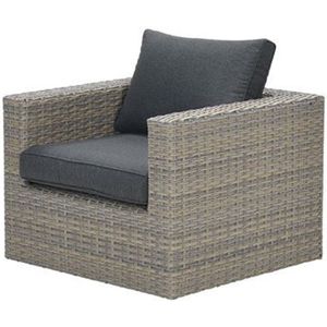 Garden Impressions Menorca lounge fauteuil - L-shape - vintage willow/black