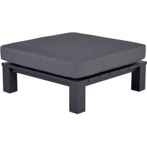 Cube lounge tafel 100x100xH30 cm carbon black reflex black - Garden Impressions