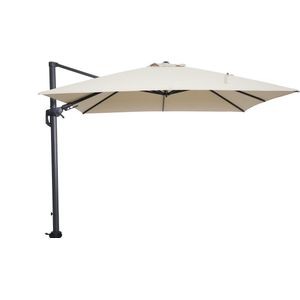 Hawaii parasol - 300x300 cm - carbon black - ecru