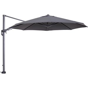 Garden Impressions Hawaii zweefparasol Ø350 cm - frame carbon black - doek donker grijs