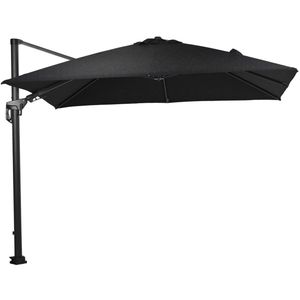 Garden Impressions Zweefparasol Hawaii Deluxe 300x300 - donker grijs - zwart